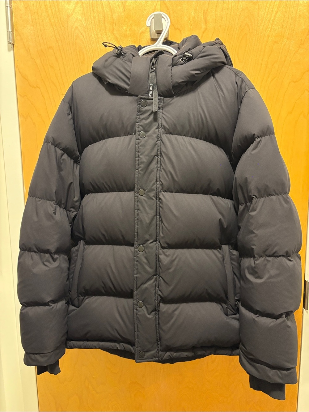 Aritzia Original Black Super Puffer Jacket with Hood